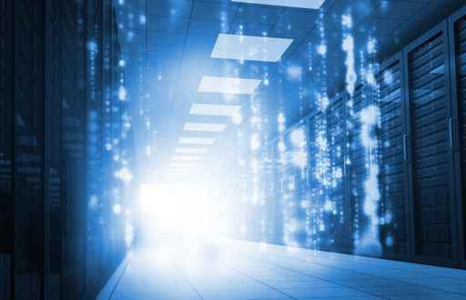 Matrix falling in data center